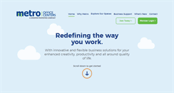 Desktop Screenshot of metroofficecenters.com